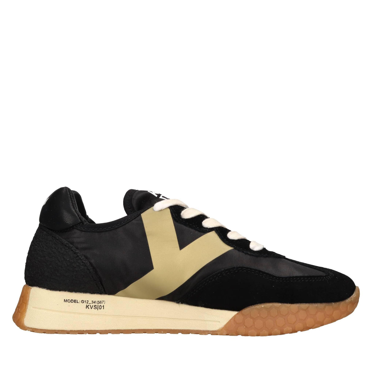Sneakers in camoscio tessuto e gomma 