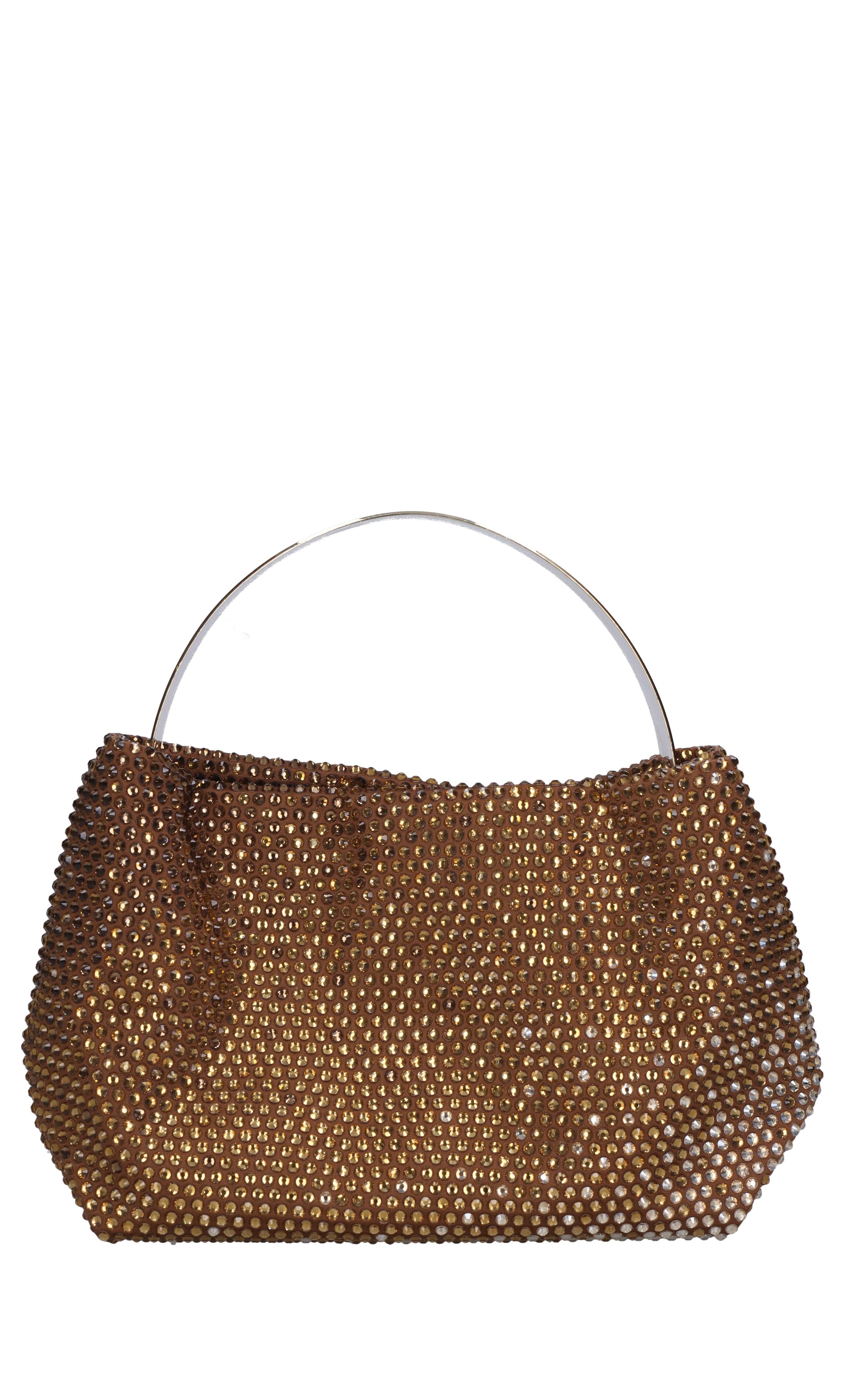 Borsa lyr in tessuto e strass 