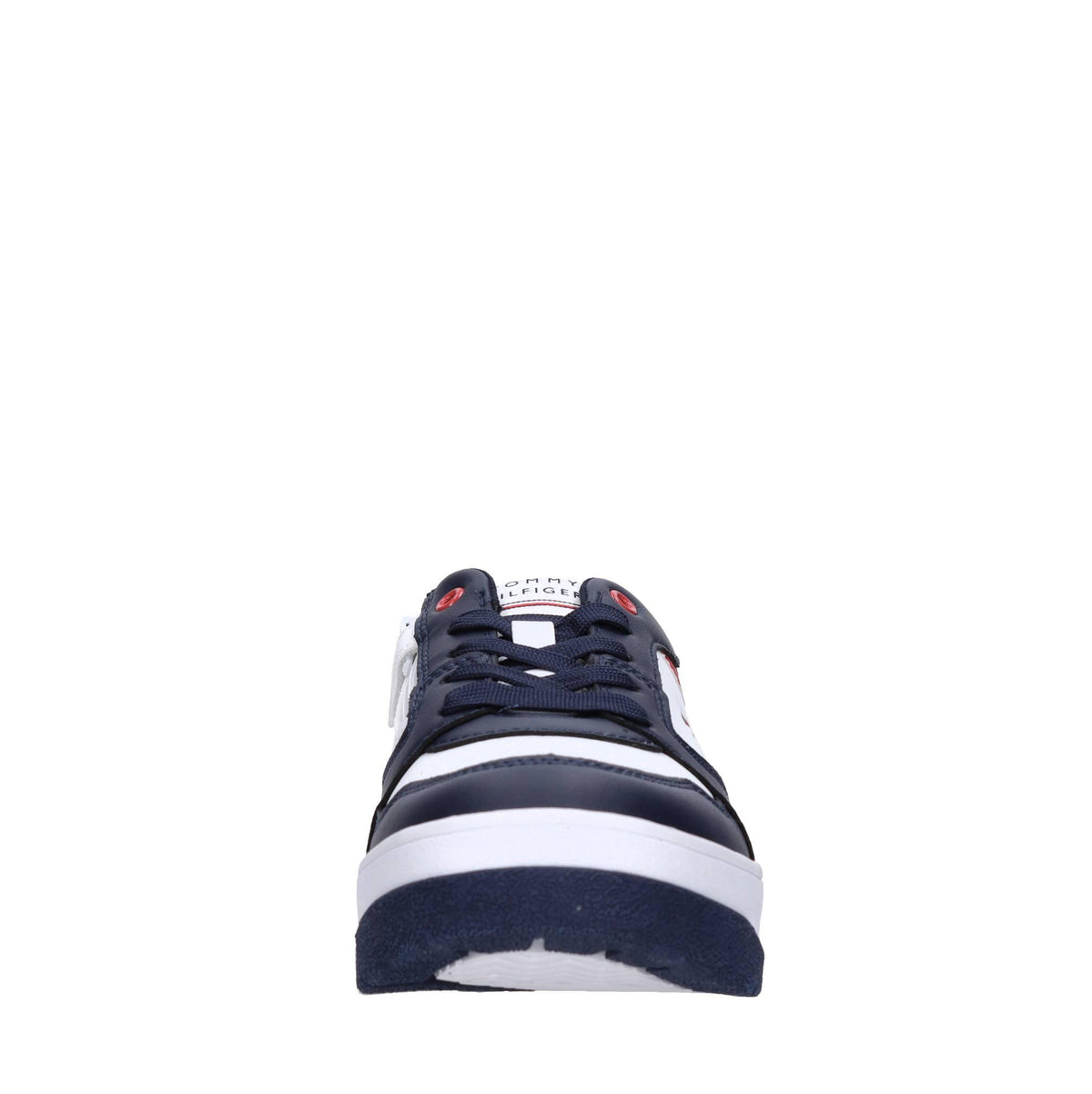 Sneakers in ecopelle e tessuto 
