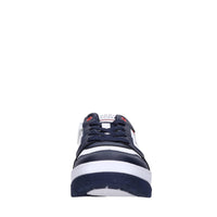 Sneakers in ecopelle e tessuto 