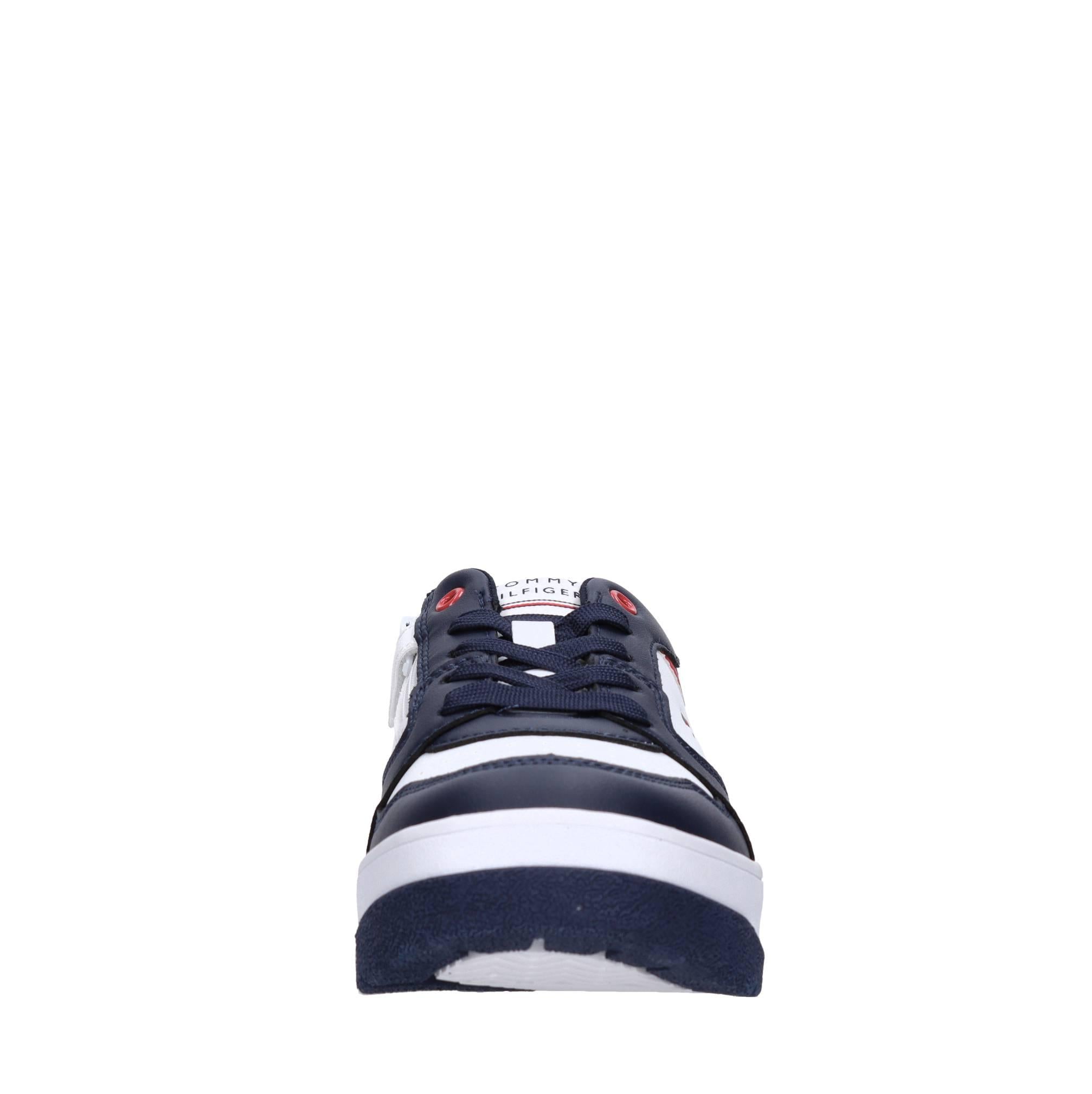 Sneakers in ecopelle e tessuto 