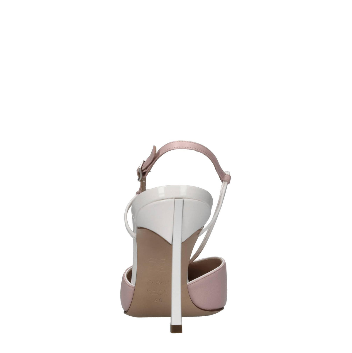Décolleté blade slingback in pelle 