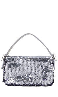 Borsa mini Habibi Sequins in pelle e paillettes 