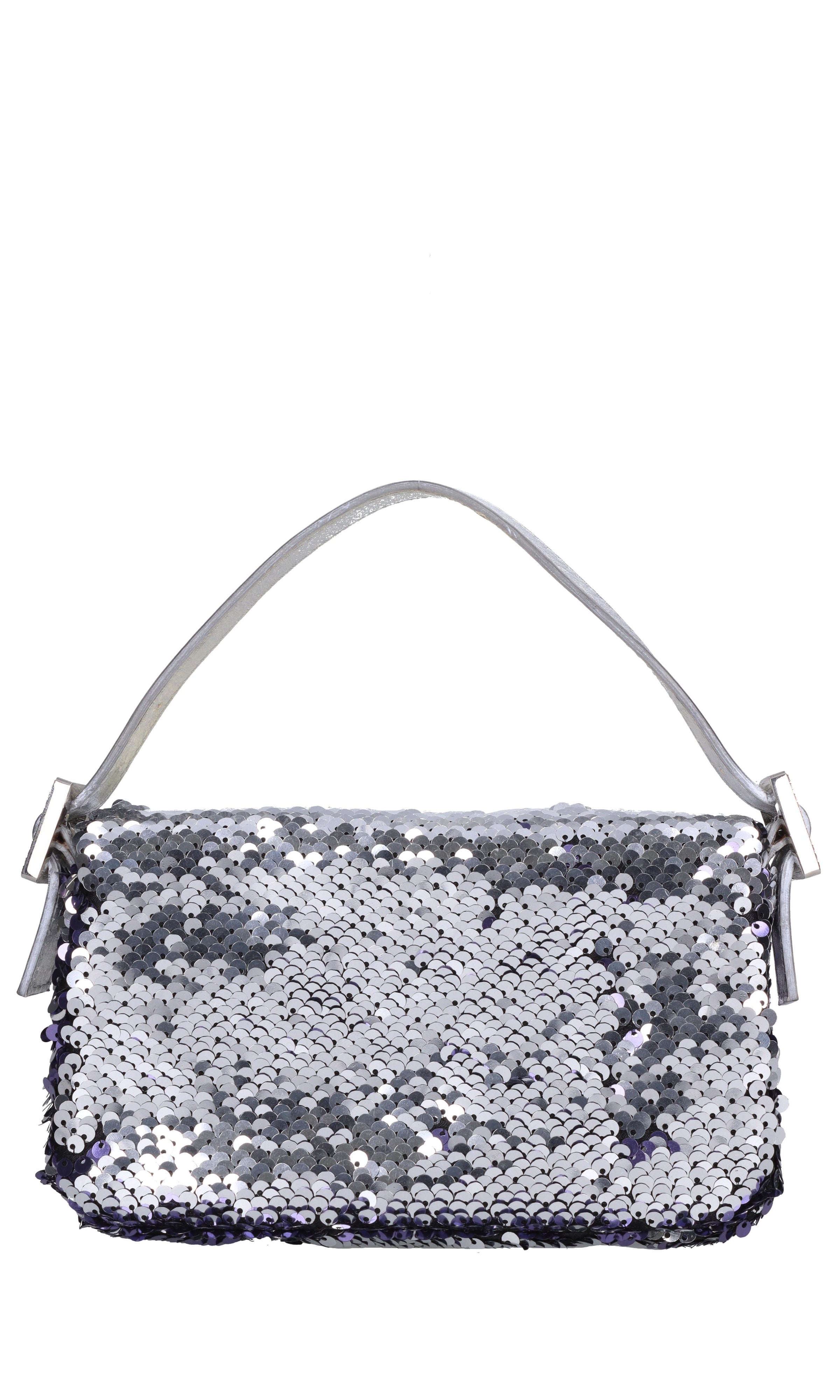 Borsa mini Habibi Sequins in pelle e paillettes 