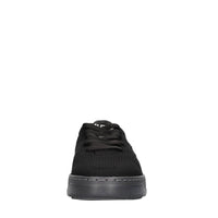 Sneakers in pelle e tessuto 