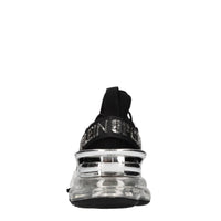 Sneakers in ecopelle e tessuto 
