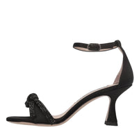 Sandali in raso e strass 