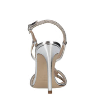 Sandali in pelle e microstrass 