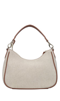 Borsa in tessuto ed ecopelle 