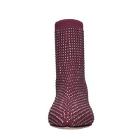 Tronchetti in tessuto e strass 