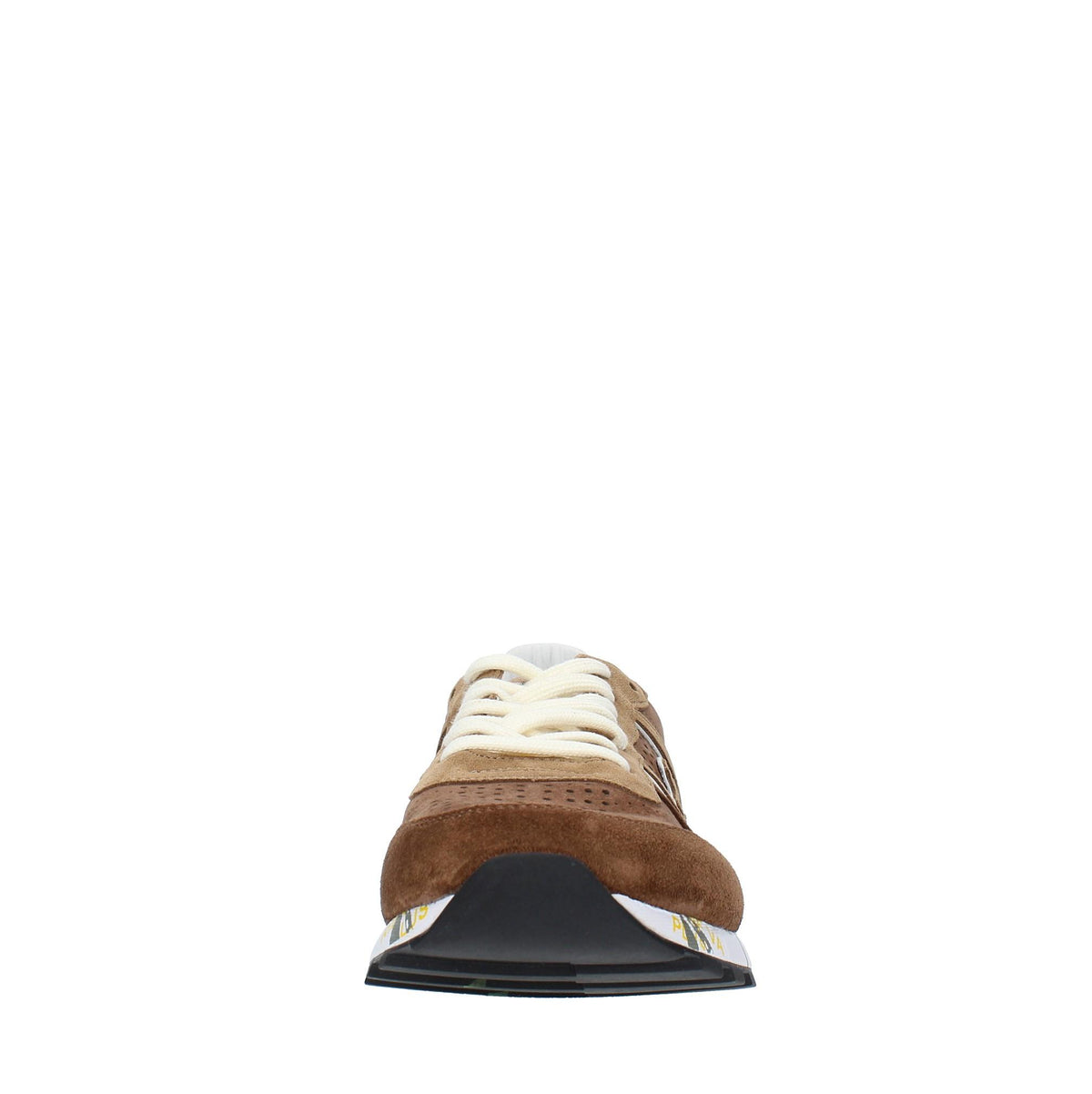 Sneakers in camoscio e tessuto 