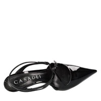 Décolleté slingback in vernice 