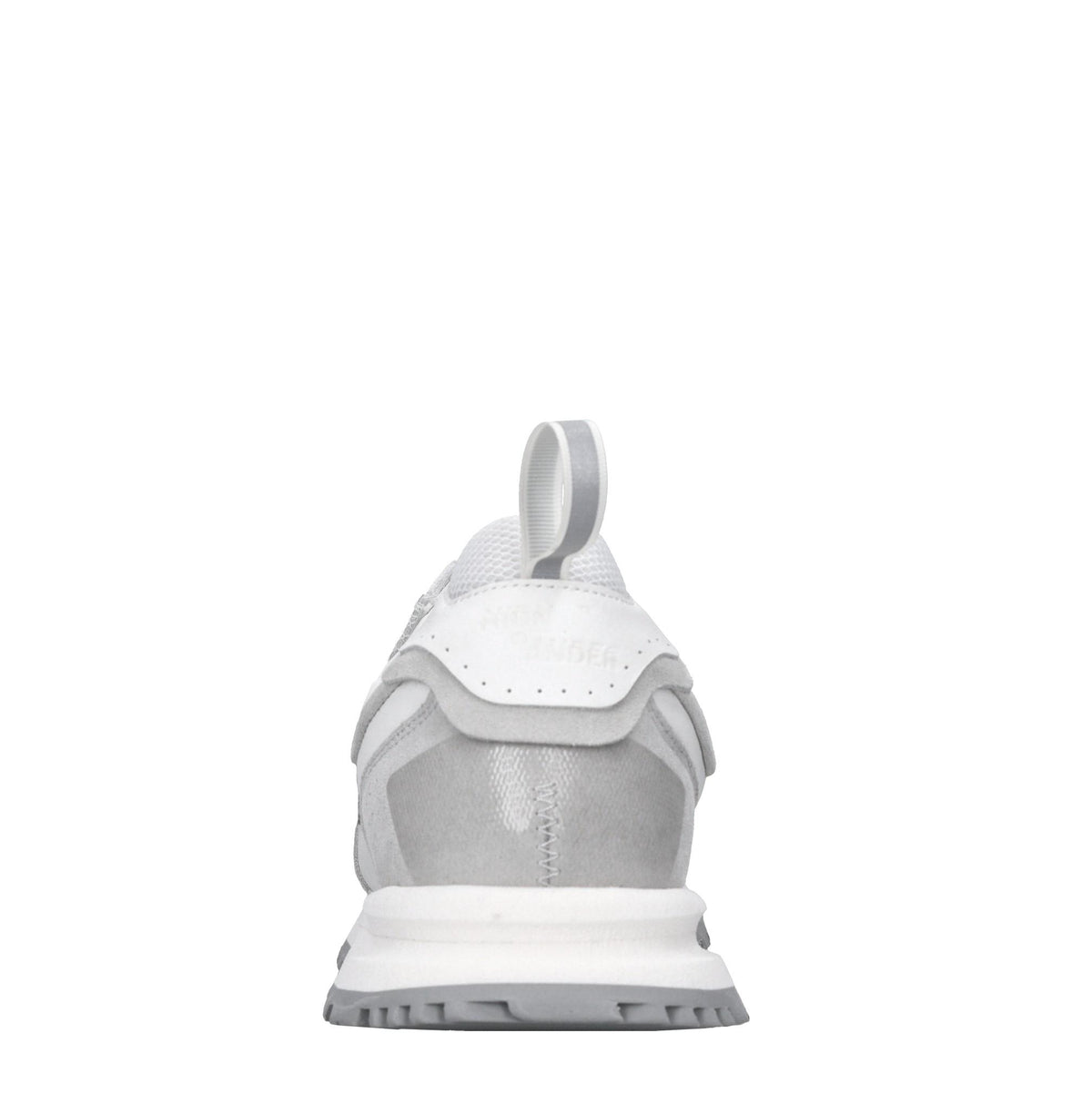 Sneakers in pelle e tessuto 