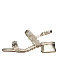 Sandali in pelle e strass 