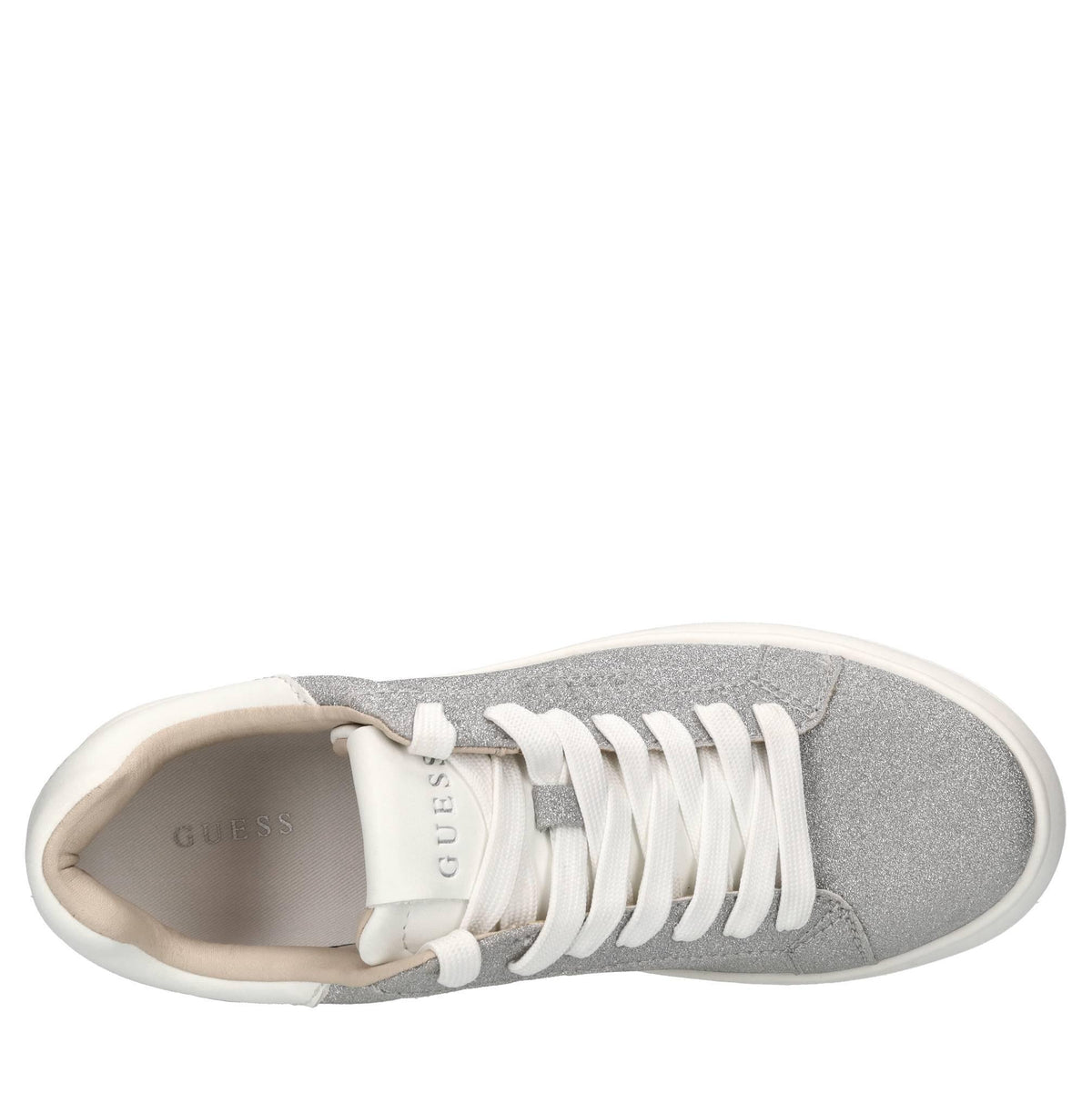 Sneakers in pelle e microglitter 