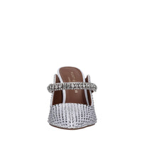 Sabot in raso e strass 
