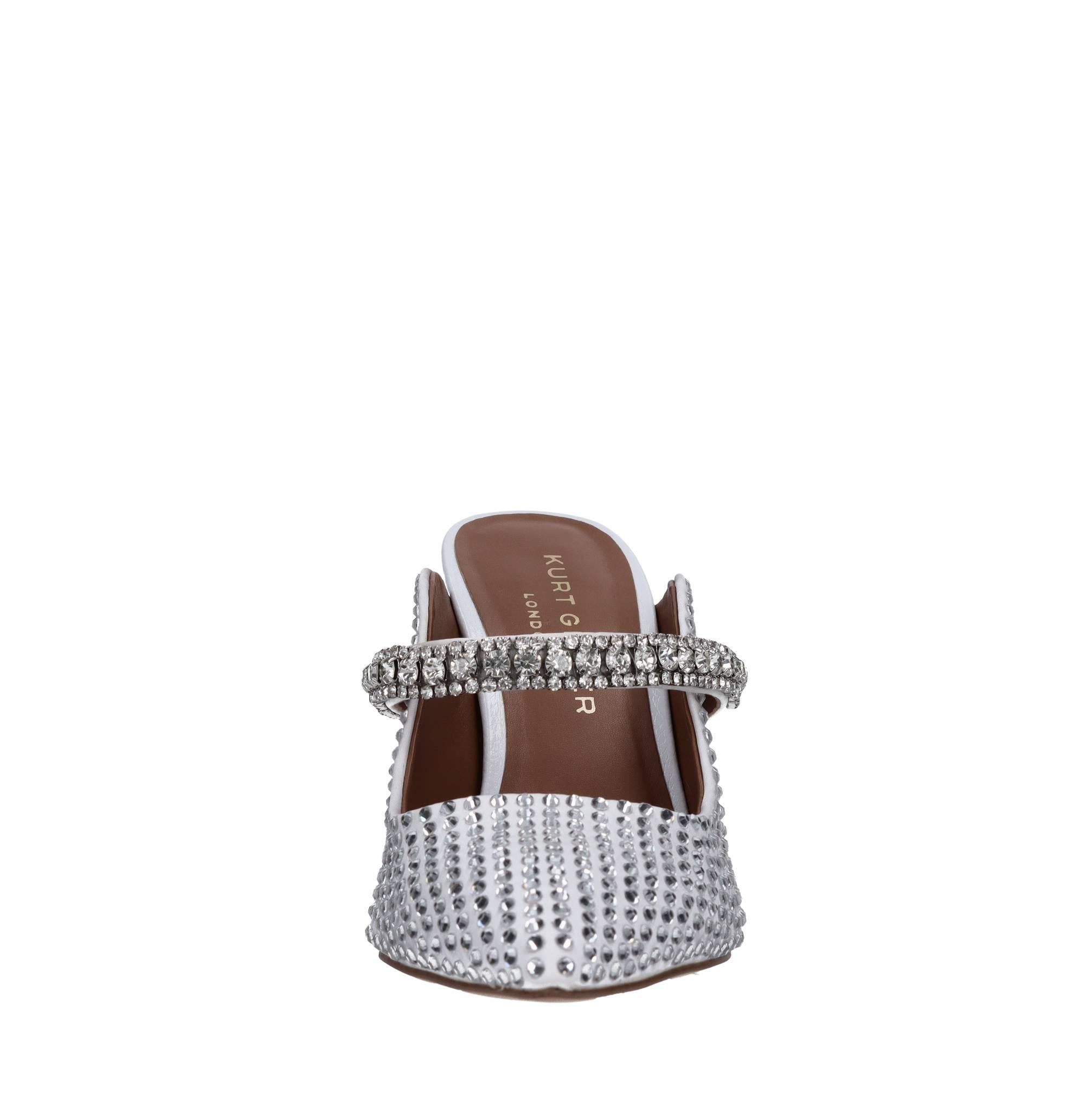 Sabot in raso e strass 