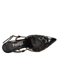 Décolleté slingback in vernice 