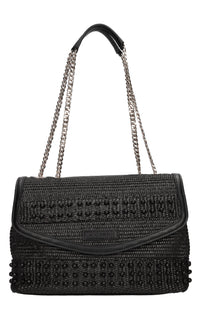 Borsa Malibu in rafia ed ecopelle 