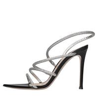Sandali in pelle e strass 