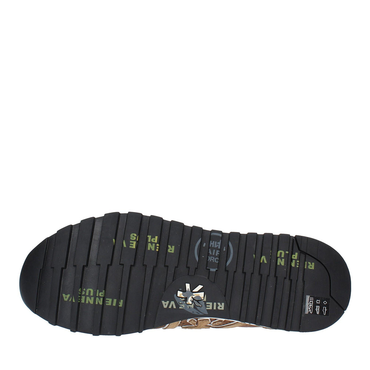 Sneakers in camoscio e tessuto 