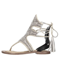 Sandali flat infradito in pelle 