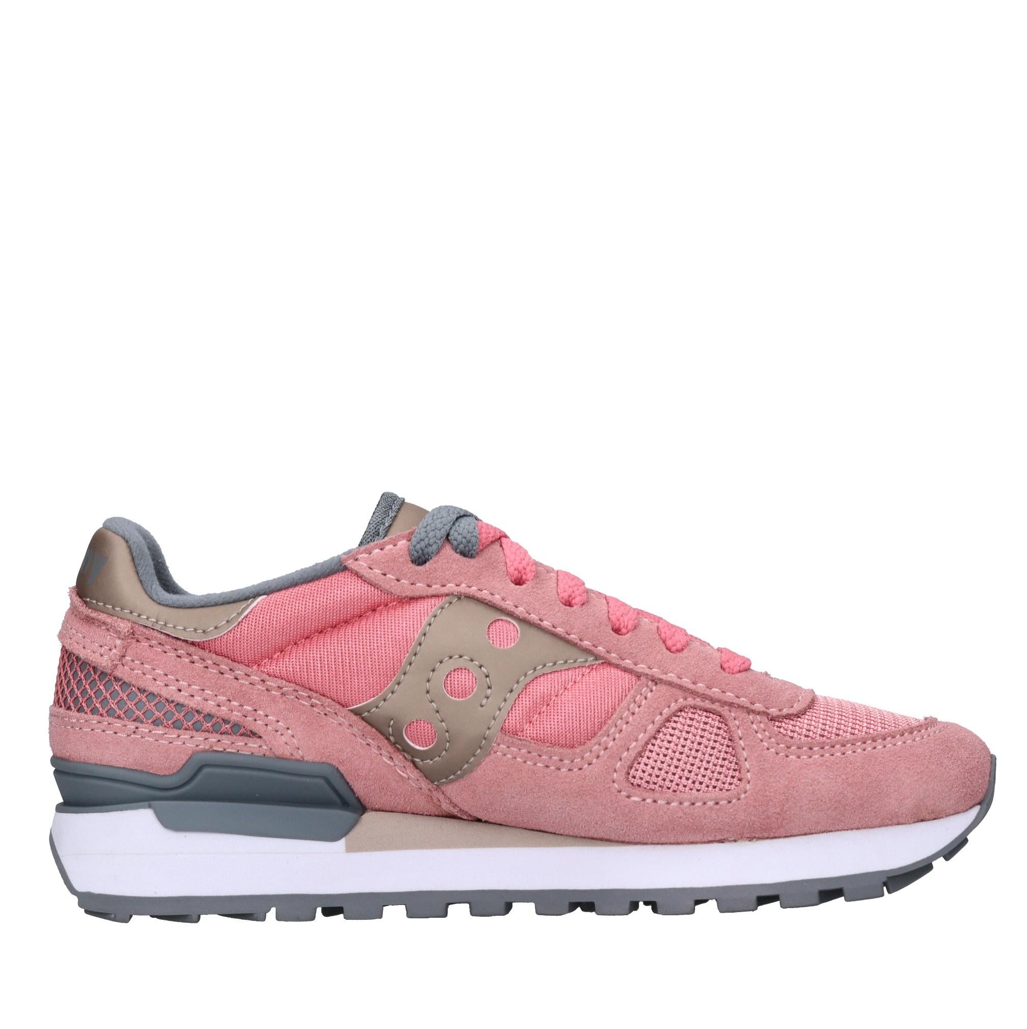 Sneakers in camoscio e tessuto 