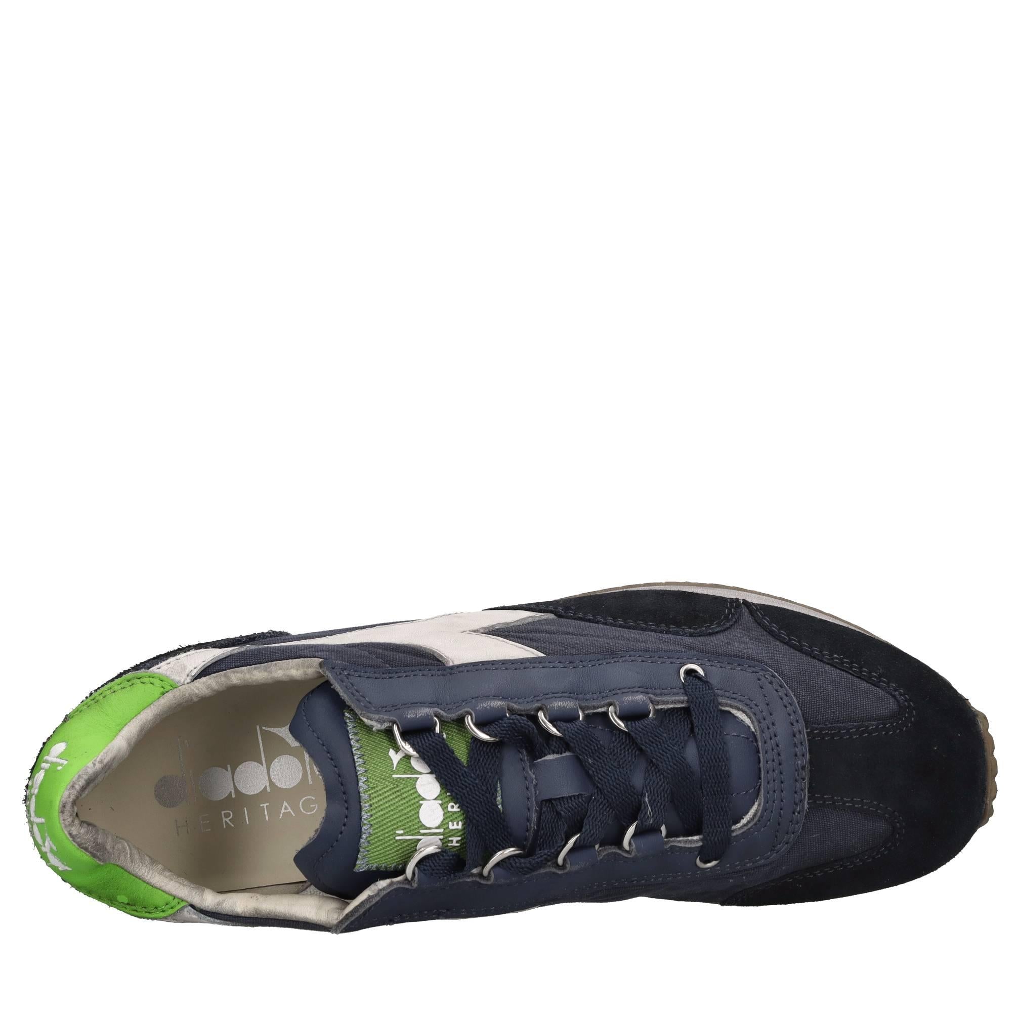 Sneakers modello HERITAGE in tessuto e pelle scamosciata 