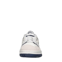 Sneakers in pelle e tessuto 