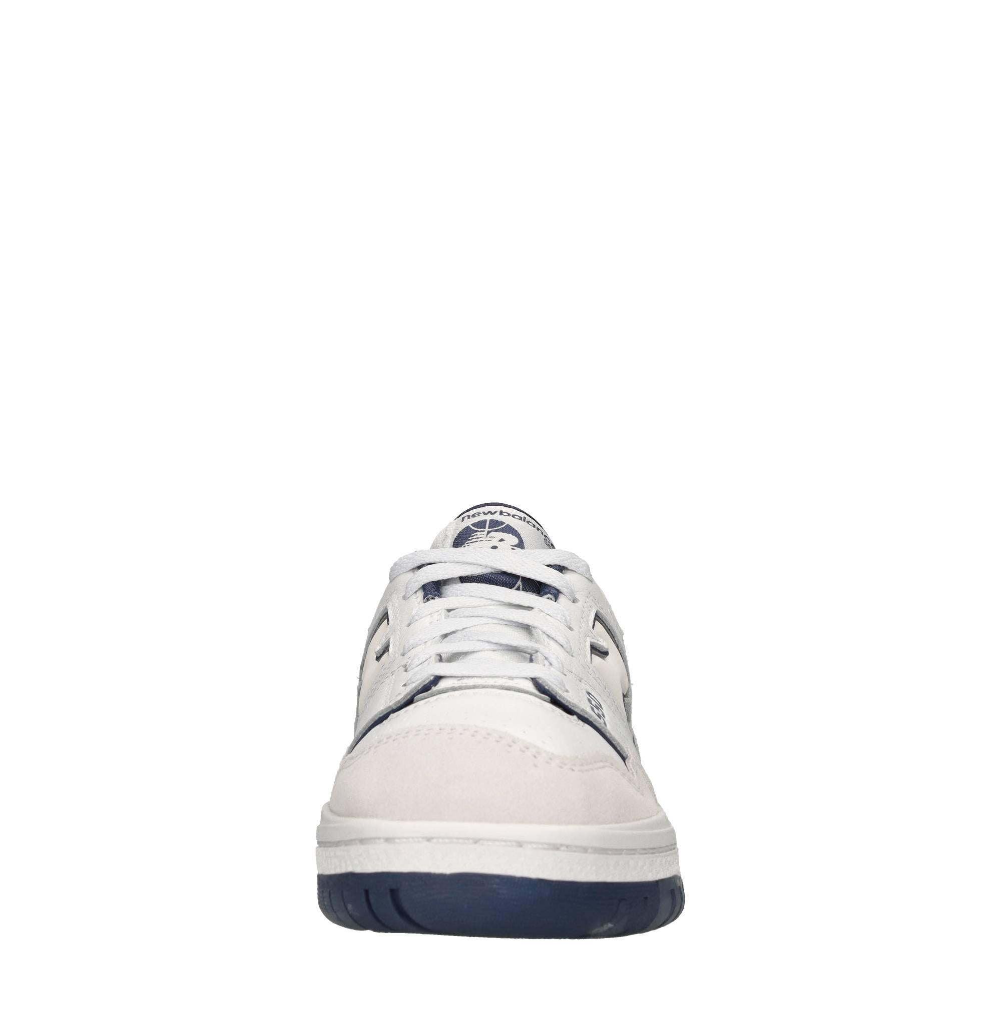Sneakers in pelle e tessuto 
