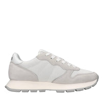 Sneakers in camoscio ecopelle e tessuto 