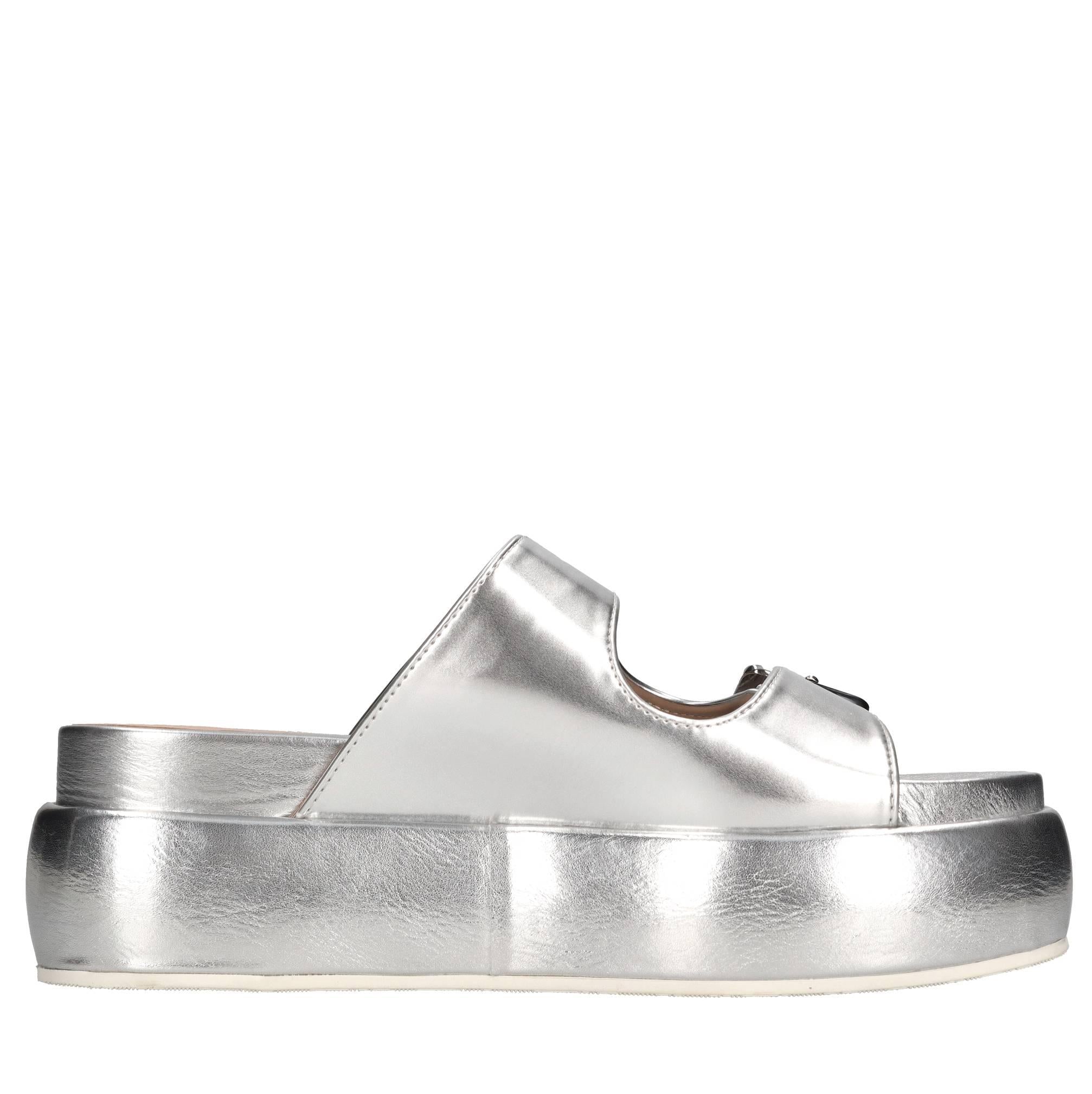 Mules modello SOMMER in ecopelle e tessuto 
