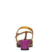Décolleté slingback in pelle 