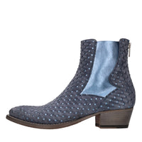 Stivaletti in pelle e camoscio 