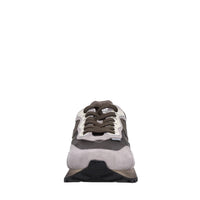 Sneakers in camoscio pelle e tessuto 
