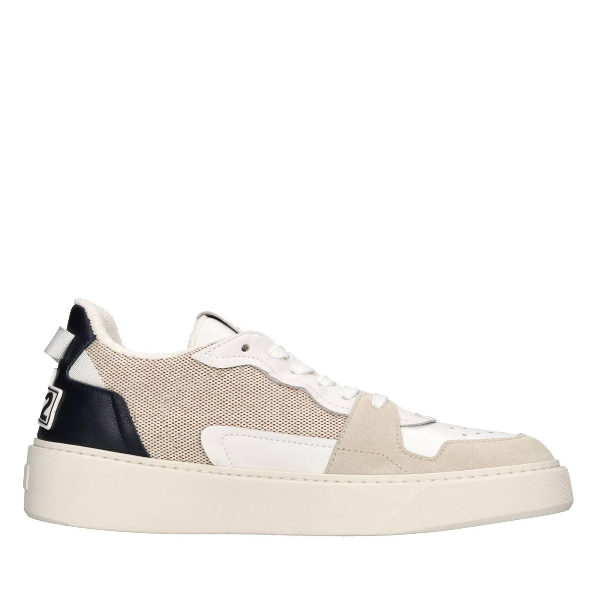 Sneakers in camoscio e tessuto 