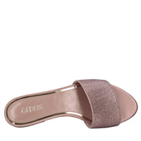 Mules Cassis in raso e strass 