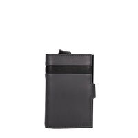 Portafoglio e porta carte di credito in pelle 