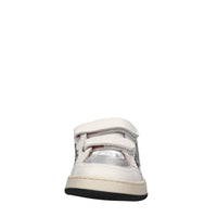 Sneakers in pelle e glitter 