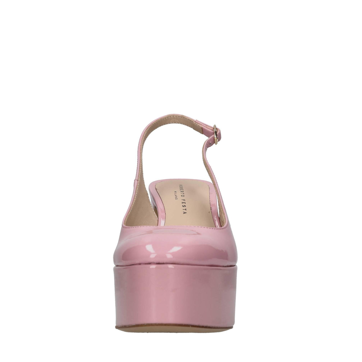 Décolleté slingback in pelle 