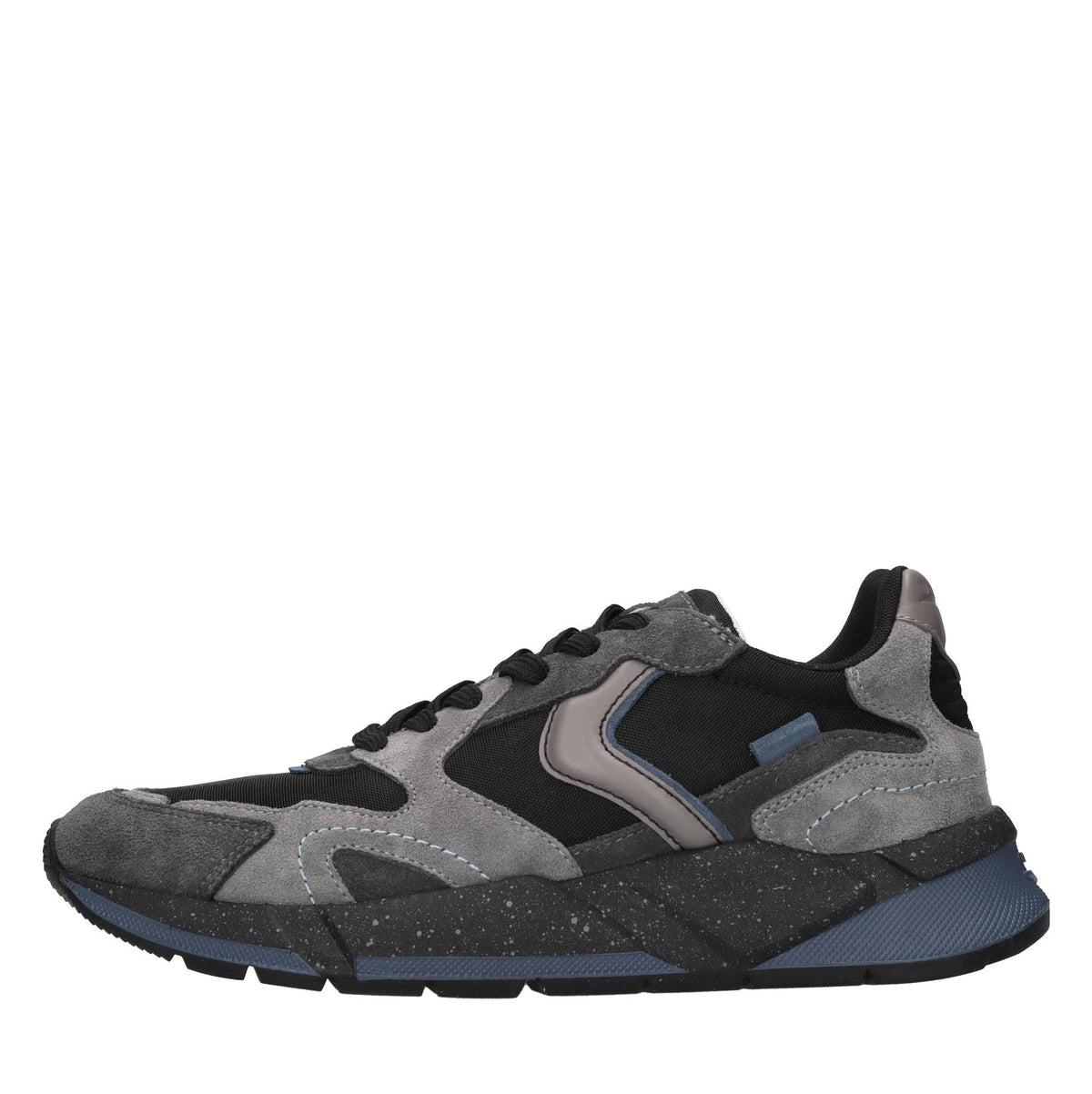 Sneakers in camoscio,pelle e tessuto 