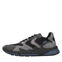Sneakers in camoscio,pelle e tessuto 