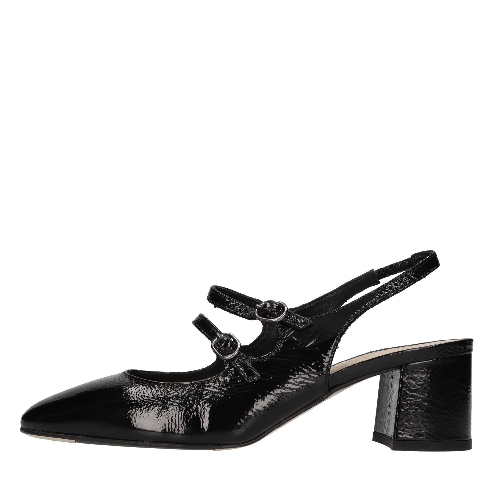 Décolleté slingback in pelle 