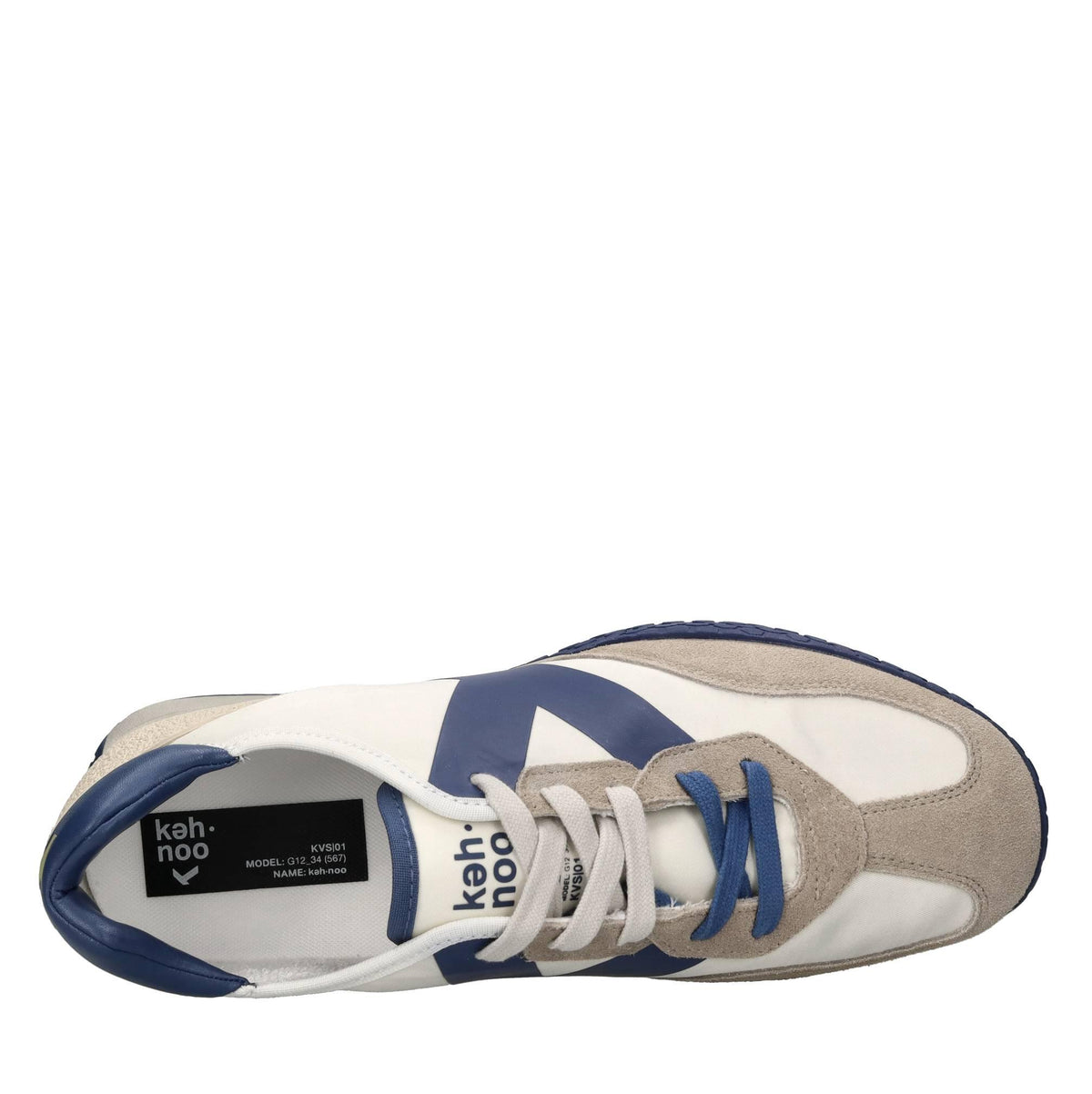 Sneakers in camoscio ecopelle e tessuto 