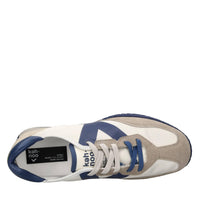 Sneakers in camoscio ecopelle e tessuto 