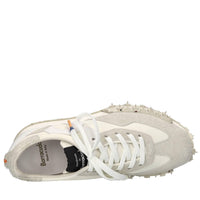 Sneakers in camoscio,pelle e tessuto 