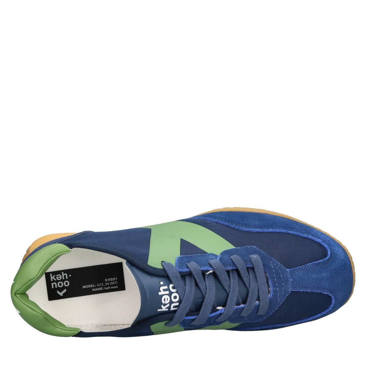 Sneakers in camoscio ecopelle e tessuto 