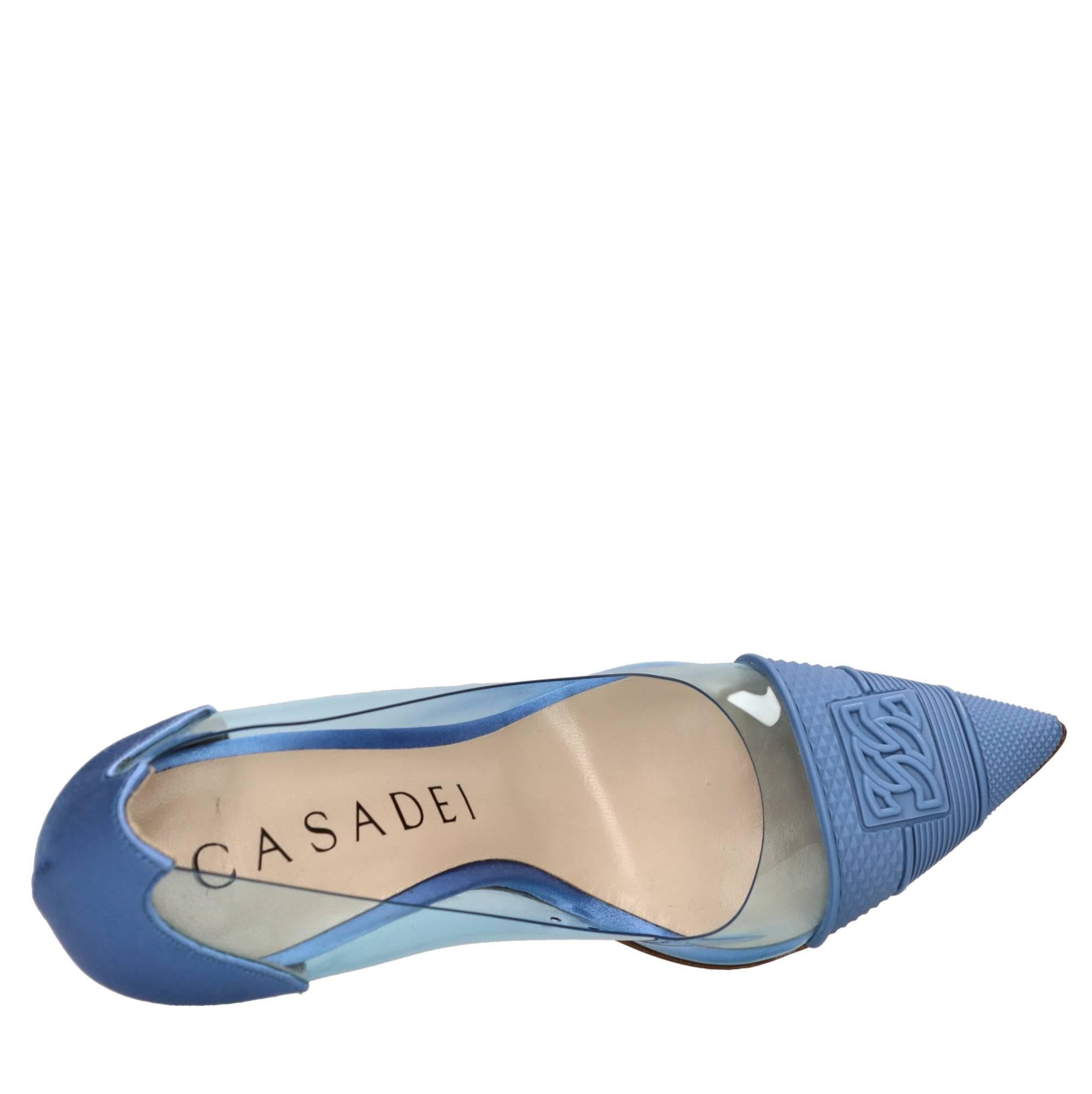 Décolleté Blade in plexi gomma e raso 