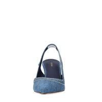 Décolleté Slingback modello BELLA in tessuto demin. 