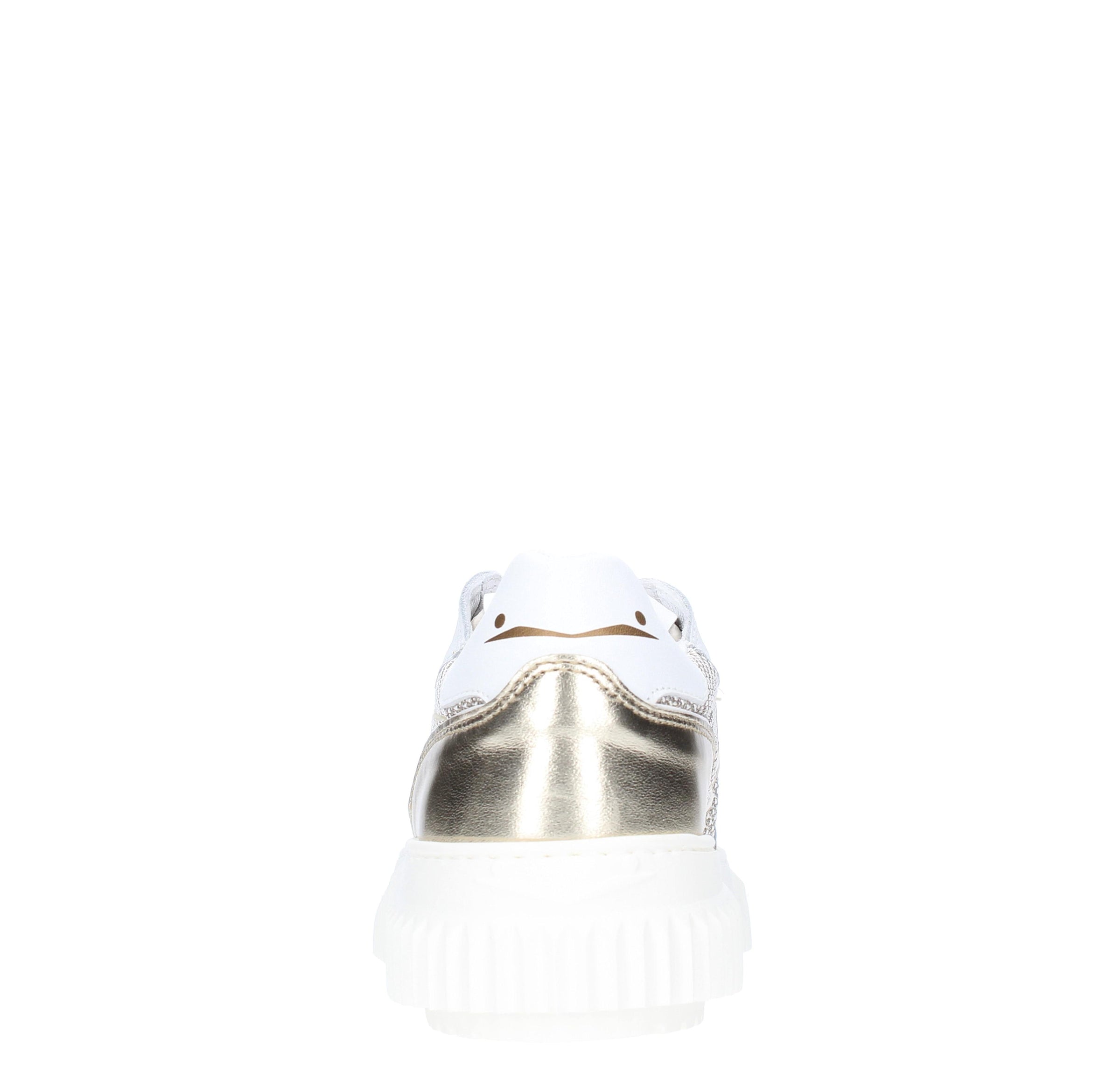 Sneakers in camoscio pelle e tessuto 